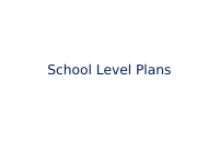 School Level Plans.ppt